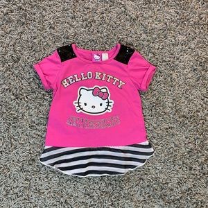 Hello kitty pink shirt for 5-6 for valentines